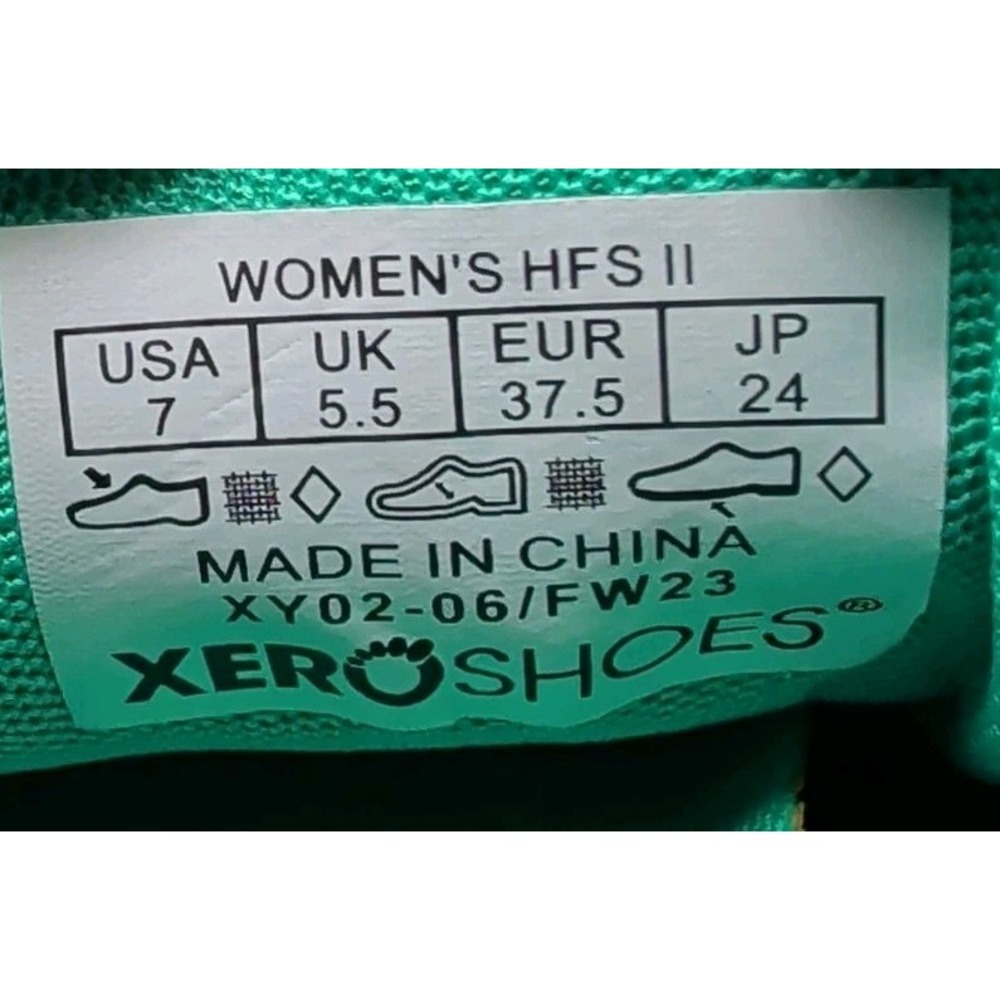 Xero HFS II Shoes Womens Size 7 Teal Navy Minimalist Barefoot Running Sneakers - Picture 8 of 13